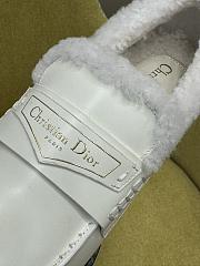 Dior Boy Loafers White Calfskin & White Shearling - 3