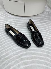 Chanel Shiny Black Oxford Loafers  - 2