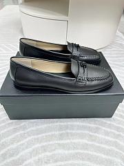 Chanel Black Oxford Loafers - 1