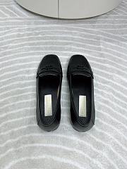 Chanel Black Oxford Loafers - 4