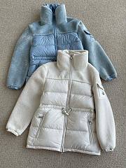 Moncler Short Down Jacket With Fleece Hands - 1