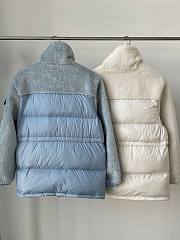 Moncler Short Down Jacket With Fleece Hands - 3