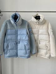 Moncler Short Down Jacket With Fleece Hands - 2