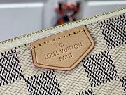 Louis Vuitton N60460 Double Zip Pochette Damier Azur - 20x12.5x3cm - 2