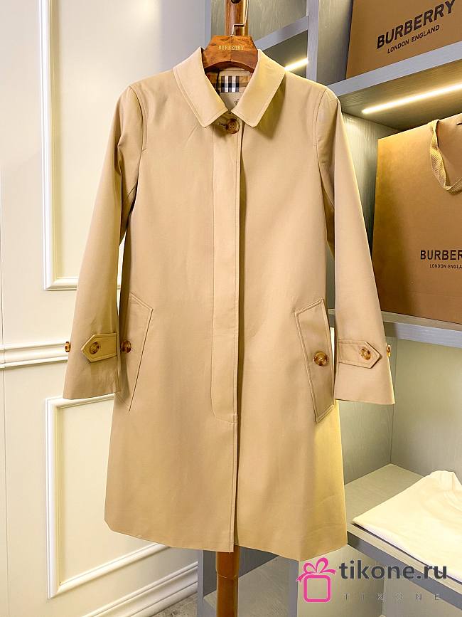 Burberry Women The Pimlico Heritage Car Coat Beige - 1