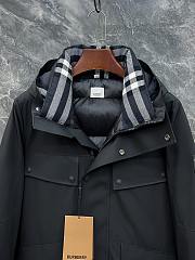 Bubbery Vintage Black Hooded Down Jacket - 4