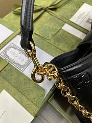 Gucci Black Leather Handbag - 25x21x9cm - 4