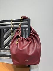 Loewe Small Squeeze Burgundy Bag - 29x24x10.5cm - 1