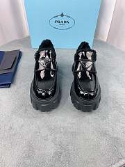 Prada Monolith Black Chunky-sole Leather Loafers - 3