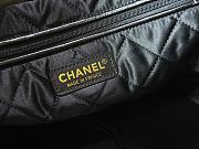 Chanel 22 Medium Black Smooth Leather - 35x37x7cm - 4