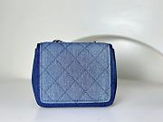 Chanel Vintage Blue Denim Flap Bag 17cm - 4