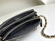 Chanel Black Gold Pebbled Cowhide Bag - 18x11x4cm - 5