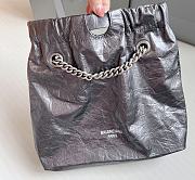 Balenciaga Grey Silver Bucket Bag - 32x27x10cm - 3