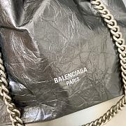 Balenciaga Grey Silver Bucket Bag - 32x27x10cm - 2