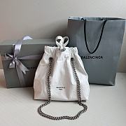 Balenciaga Small White Crush Tote - 32x27x10cm - 1