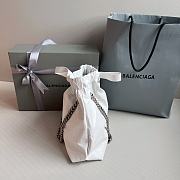 Balenciaga Small White Crush Tote - 32x27x10cm - 5