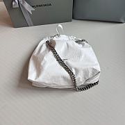 Balenciaga Small White Crush Tote - 32x27x10cm - 2