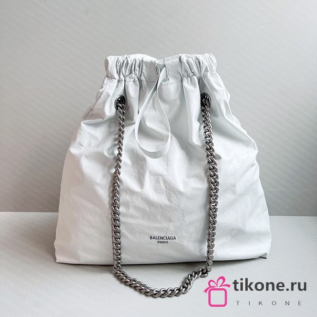 Balenciaga Large White Crush Tote - 46x39x14cm - 1