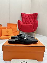 Hermes Black Mastic Groupie Mule - 4