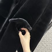 Prada Black Fur Long Coat - 4