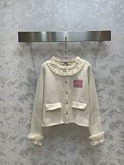 Miumiu MM White Cardigan - 1