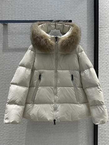 Moncler Laiche White Winter Down Coat