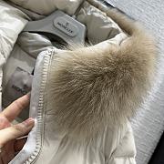 Moncler Laiche White Winter Down Coat - 5