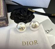 Dior CD Pearl Earrings - 1