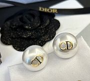 Dior CD Pearl Earrings - 2