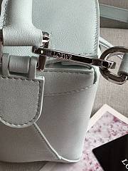 Loewe Puzzle Mini Leather Shoulder Bag In Aquamarine - 24x16.5x10.5cm - 2