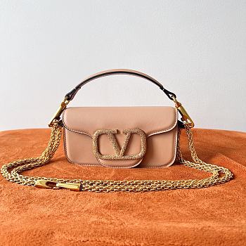 Valentino Vlogo Signature Pink Bag - 20x11x5cm