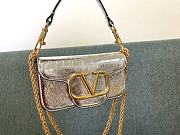 Valentino VLogo Signature Silver Handbag - 20x11x5cm - 5