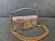 Valentino VLogo Signature Silver Handbag - 20x11x5cm - 3