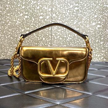 Valentino VLogo Signature Gold Handbag - 20x11x5cm