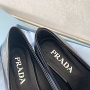 Prada Black Patent Leather Triangle Logo Loafers - 2