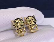 Cartier Panthere Gold Diamond Earrings - 1