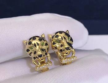 Cartier Panthere Gold Diamond Earrings