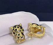 Cartier Panthere Gold Diamond Earrings - 2