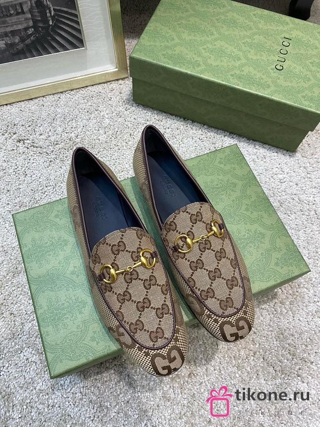 Gucci Jordan GG Canvas Horsebit Loafers - 1