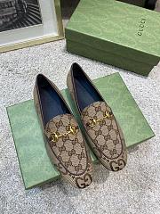 Gucci Jordan GG Canvas Horsebit Loafers - 1