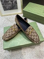 Gucci Jordan GG Canvas Horsebit Loafers - 5