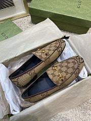 Gucci Jordan GG Canvas Horsebit Loafers - 4