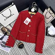 Chanel Red Tweet Jacket - 1