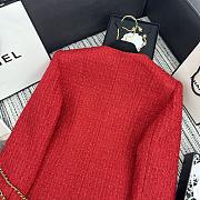 Chanel Red Tweet Jacket - 5