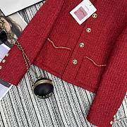 Chanel Red Tweet Jacket - 4