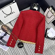 Chanel Red Tweet Jacket - 2