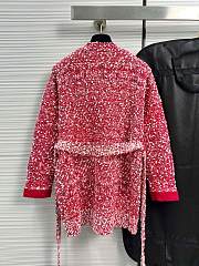 Chanel Long Tweet Cardigan In Red - 2