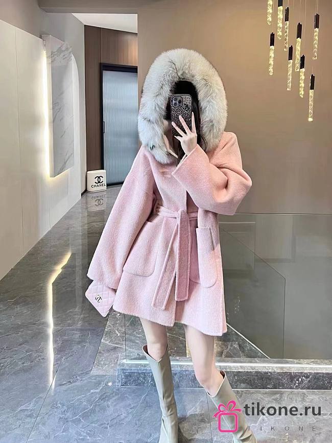 Santa Pink Down Coat - 1