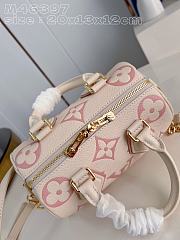 LV Speedy 20 Bandouliere White/Pink - 20.5x13.5x12cm - 4