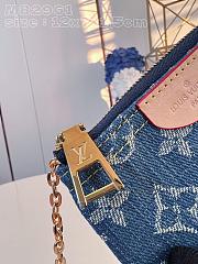 Louis Vuitton Blue Denim Key Bag Wallet - 12x7x1.5cm - 4